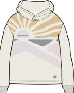 Sunsets Organic Cotton Hoodie - Marshmallow