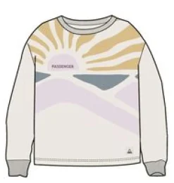 Sunsets Organic Cotton Sweatshirt - Marshmallow