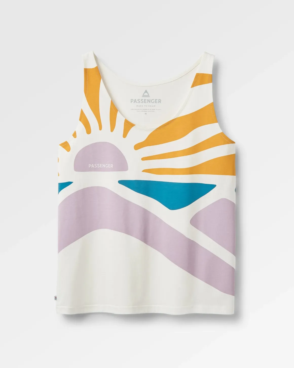 Sunsets Organic Cotton Tank Top - Marshmallow