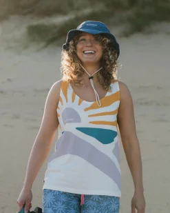 Sunsets Organic Cotton Tank Top - Marshmallow