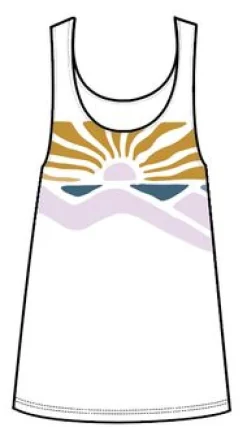 Sunsets Organic Cotton Tank Top - Marshmallow