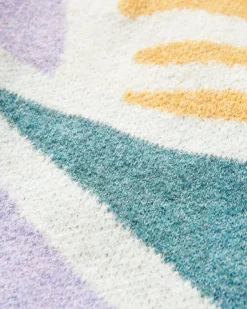 Sunsets Recycled Oversized Knitted Sweater - Marshmallow