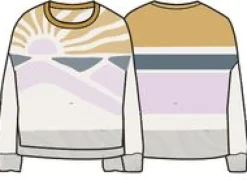 Sunsets Recycled Oversized Knitted Sweater - Marshmallow