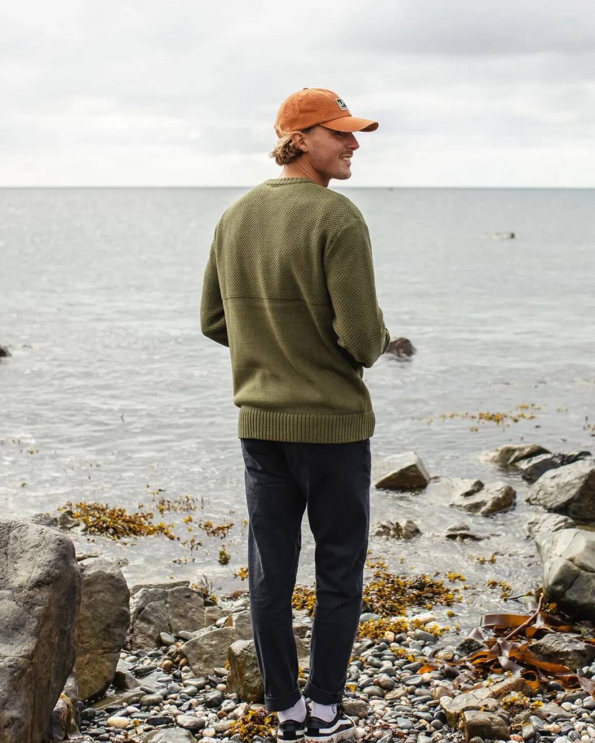 Swell Knitted Sweater - Khaki Green