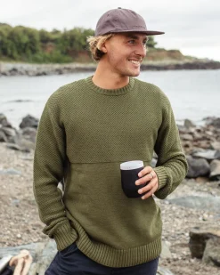 Swell Knitted Sweater - Khaki Green