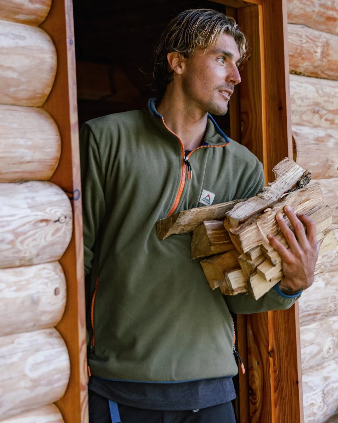 Switchback Recycled Micro Polartec® Fleece - Khaki Green