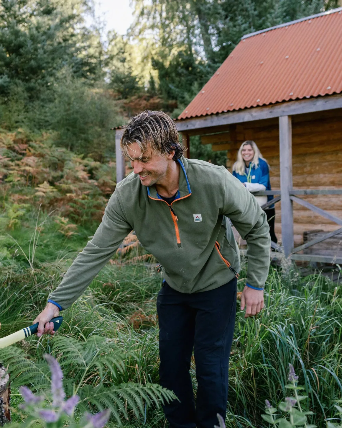 Switchback Recycled Micro Polartec® Fleece - Khaki Green