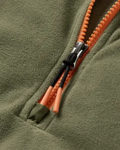 Switchback Recycled Micro Polartec® Fleece - Khaki Green