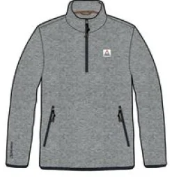 Switchback Recycled Micro Polartec® Fleece - Gray Marl 2