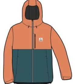 Terrain Insulated Water Resistant Jacket - Corsair Blue/ Apricot