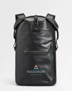 Tide 25 Liter Recycled Dry Bag Backpack - Black