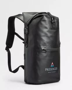 Tide 25 Liter Recycled Dry Bag Backpack - Black