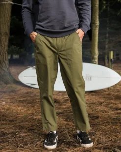 Timeless Crop Pant - Khaki Green