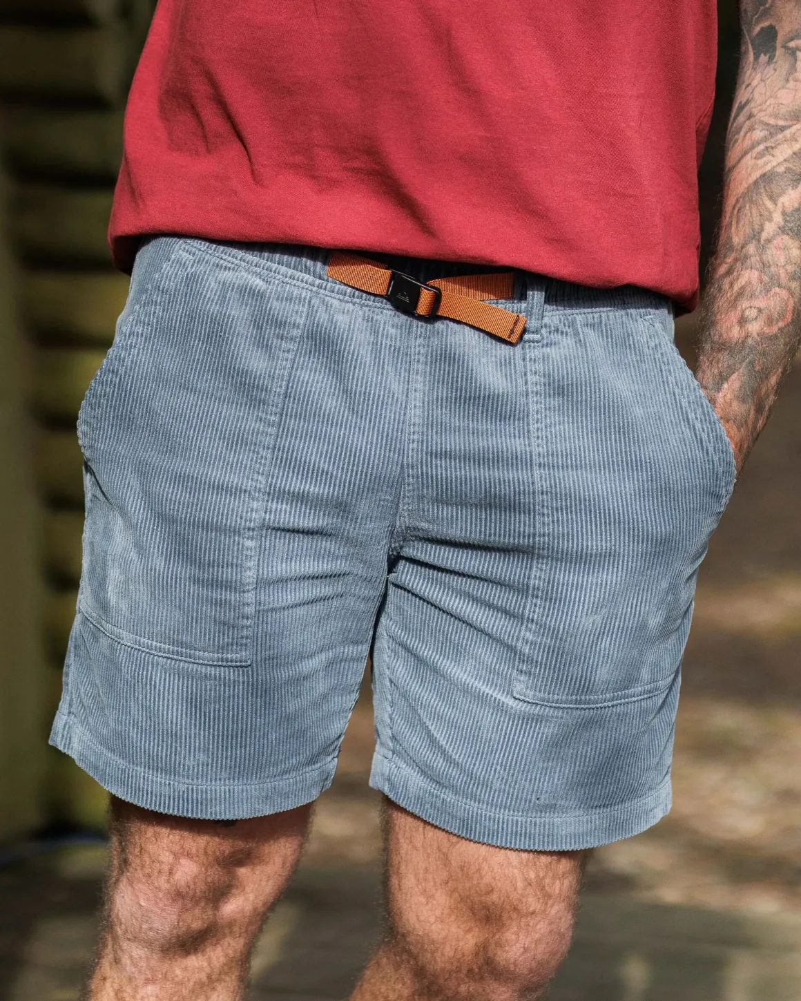 Topanga Cord Shorts - Storm Gray
