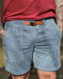 Topanga Cord Shorts - Storm Gray
