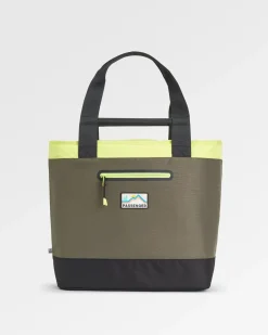 Tote Recycled Cooler Bag - Khaki Green Multi