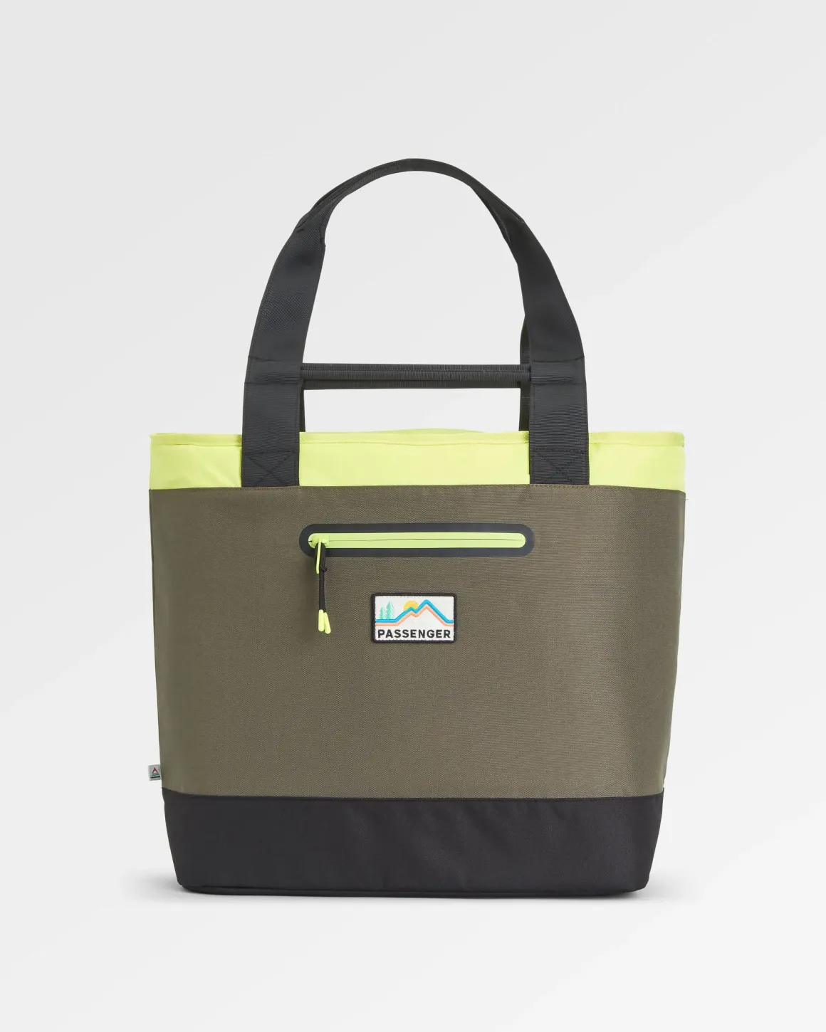 Tote Recycled Cooler Bag - Khaki Green Multi