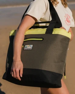 Tote Recycled Cooler Bag - Khaki Green Multi