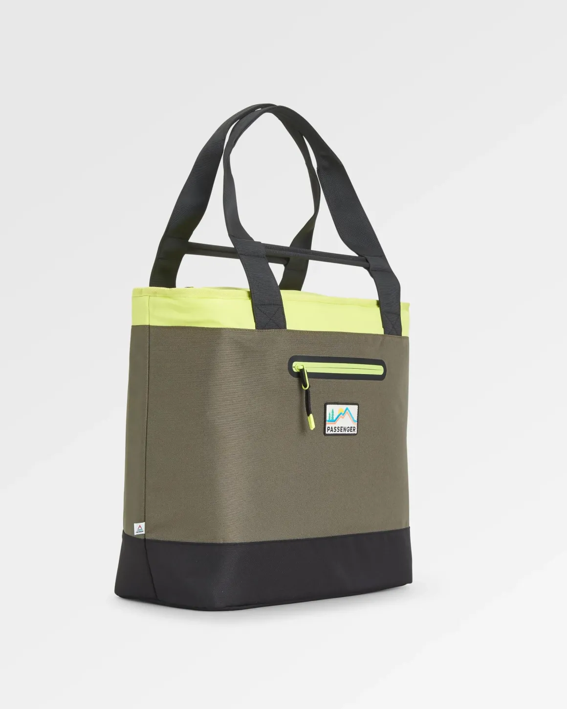 Tote Recycled Cooler Bag - Khaki Green Multi