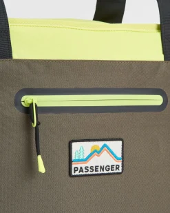 Tote Recycled Cooler Bag - Khaki Green Multi