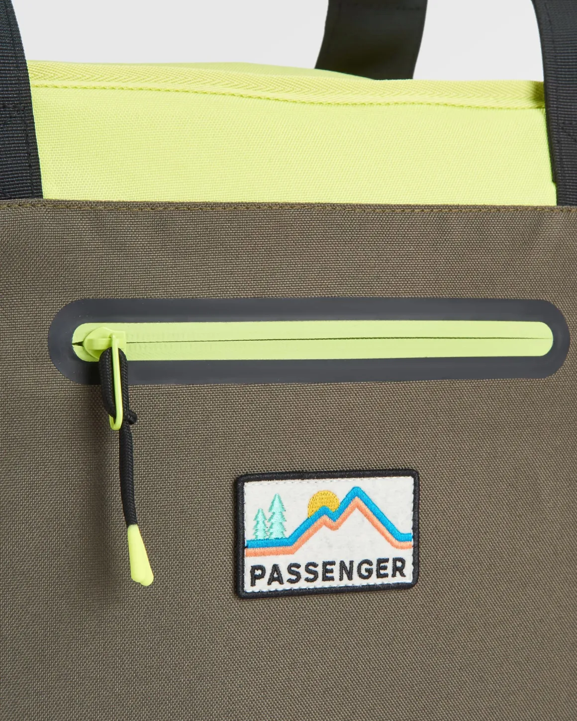 Tote Recycled Cooler Bag - Khaki Green Multi