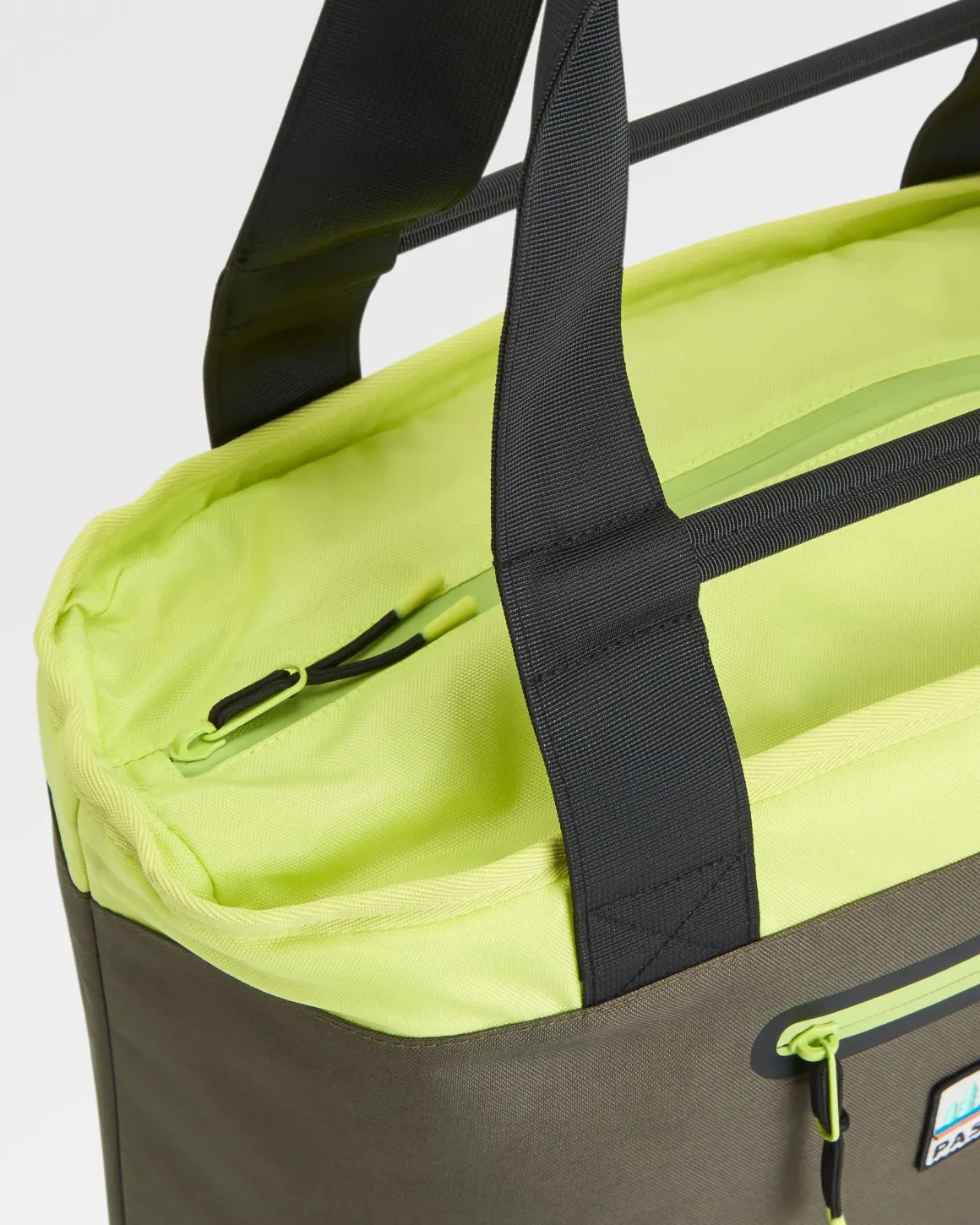 Tote Recycled Cooler Bag - Khaki Green Multi