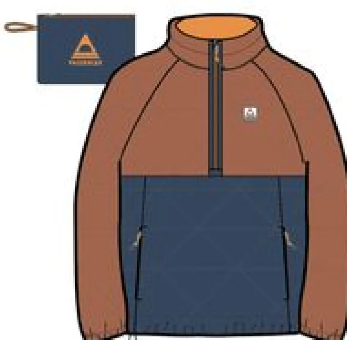 Trace Recycled Insulator 2.0 Pullover - Burnt Orange