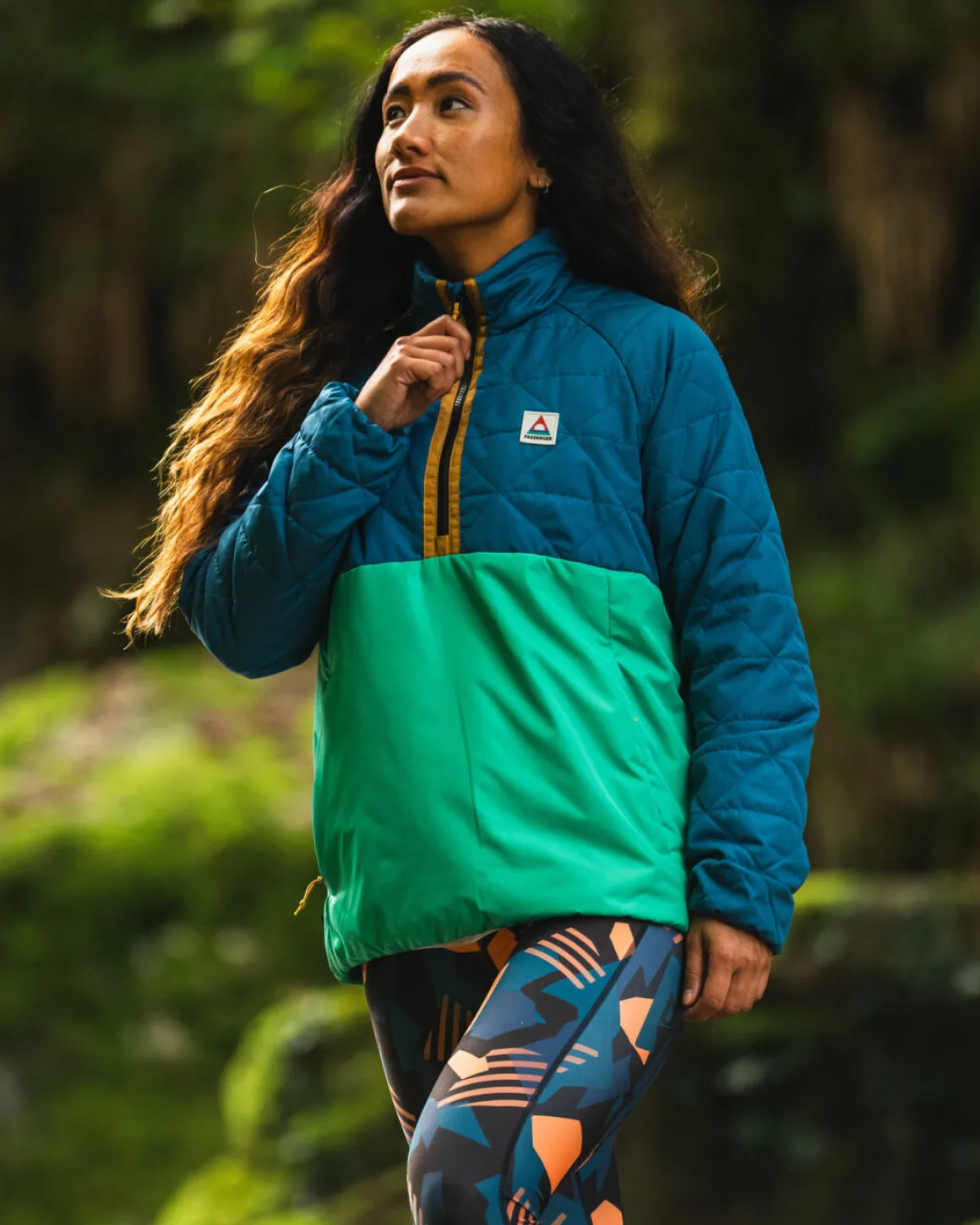 Trace Recycled Thermore Insulated Jacket - Corsair Blue/ Jungle Green