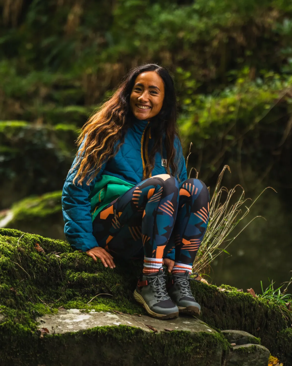 Trace Recycled Thermore Insulated Jacket - Corsair Blue/ Jungle Green