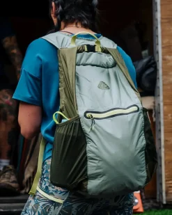 Trail Light Recycled Packable Backpack - Khaki Green
