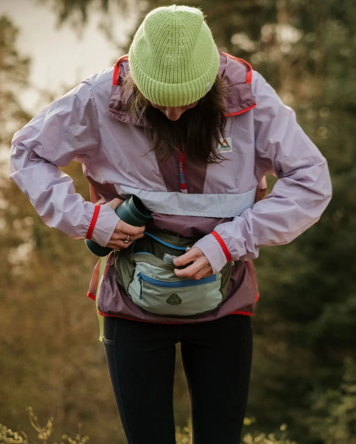 Trail Light Recycled Packable Hip Pack - Khaki Green