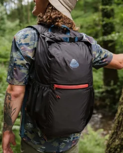 Trail Light Recycled Packable Backpack - Black