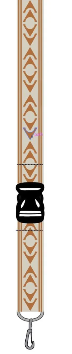 Travel Lanyard - Stepping Stone - Sunrise Orange/Birch