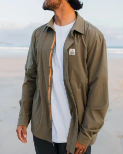 Traveler Long Sleeve Shirt - Khaki Green