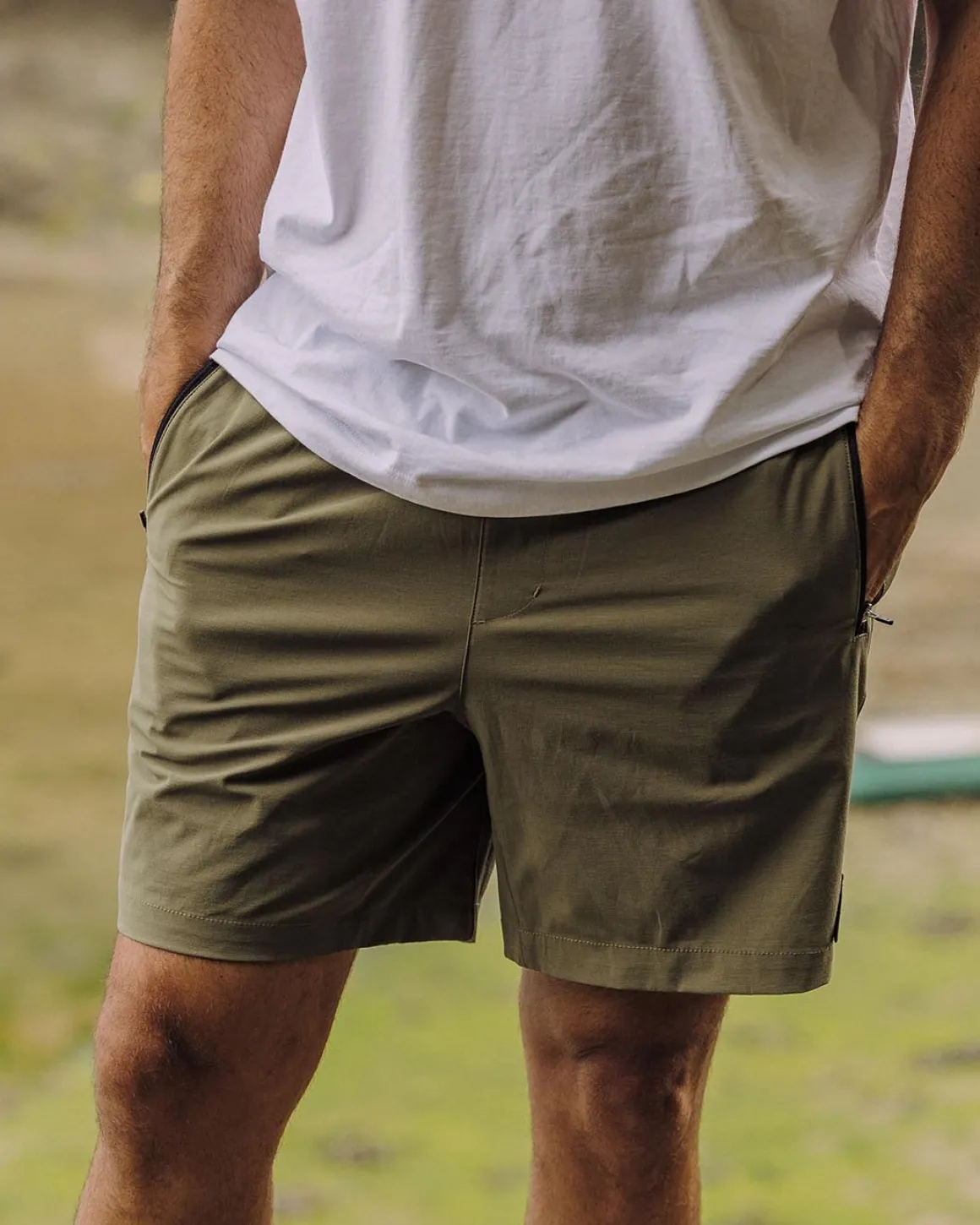 Traveller Organic All Purpose Short - Khaki Green