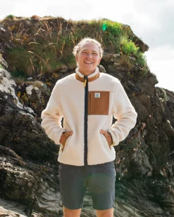 Trekker Recycled Deep-Pile Sherpa Fleece - Warm Ivory