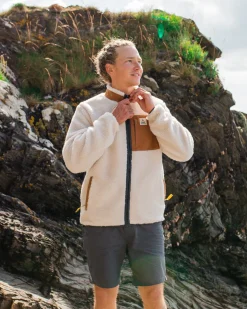 Trekker Recycled Deep-Pile Sherpa Fleece - Warm Ivory