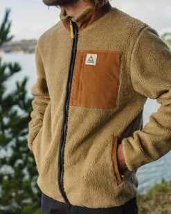 Trekker Recycled Deep-Pile Sherpa Fleece - Biscuit