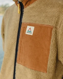 Trekker Recycled Deep-Pile Sherpa Fleece - Biscuit
