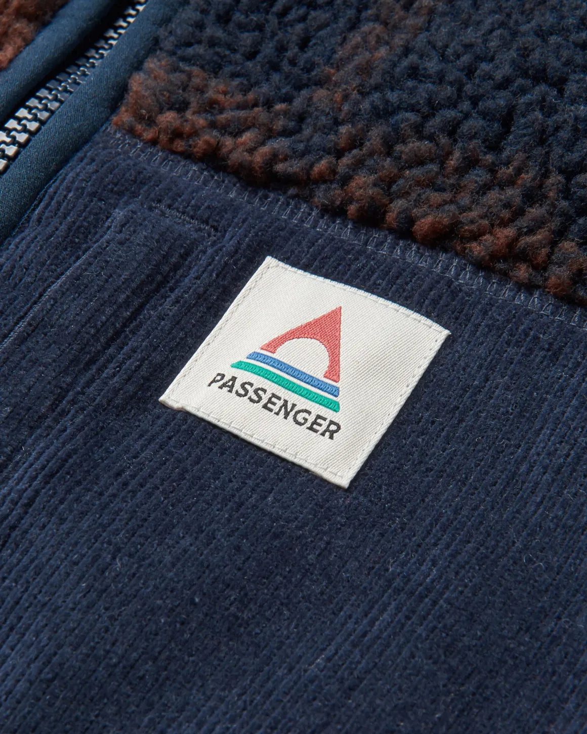 Trekker Recycled Deep-Pile Sherpa Fleece - Chestnut/Deep Navy Check