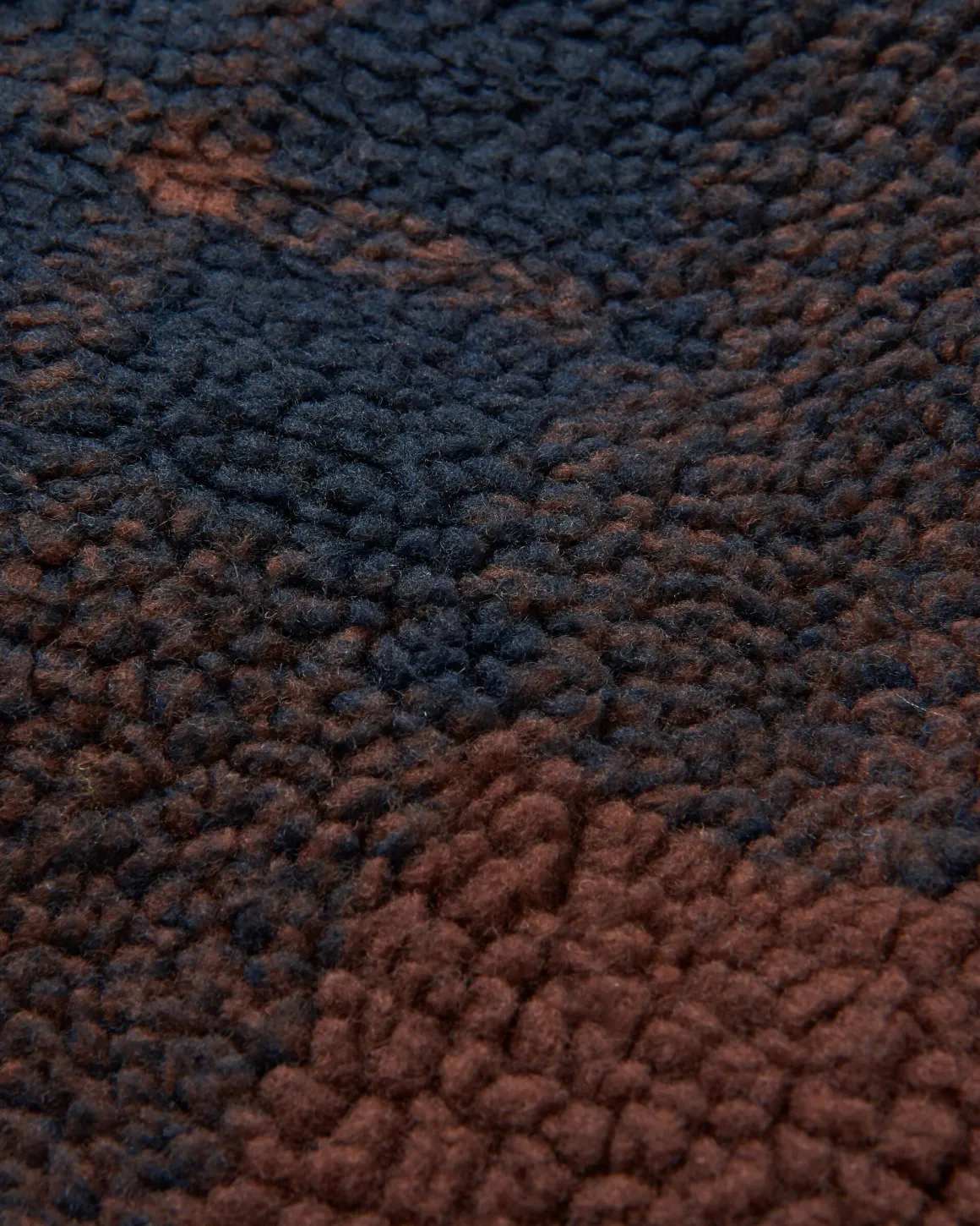 Trekker Recycled Deep-Pile Sherpa Fleece - Chestnut/Deep Navy Check