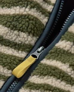 Trekker Recycled Deep-Pile Sherpa Fleece - Strata Khaki Green