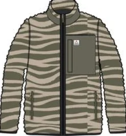 Trekker Recycled Deep-Pile Sherpa Fleece - Strata Khaki Green