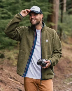 Tripper 2.0 Full Zip Recycled Sherpa Fleece - Khaki Green