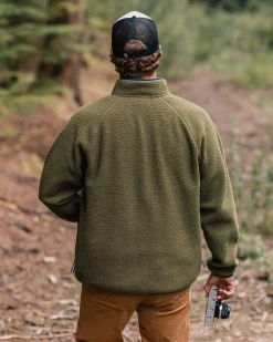 Tripper 2.0 Full Zip Recycled Sherpa Fleece - Khaki Green