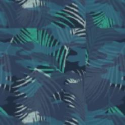 Tulum Recycled Towel Poncho - Palm Camo Moonlight