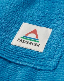 Tulum Recycled Towel Poncho - Moonlight Blue/Dark Denim