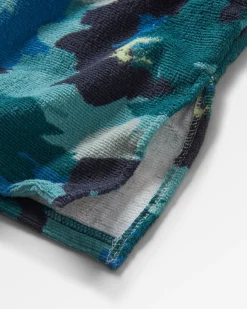 Tulum Recycled Towel Poncho - Alpine Camo Khaki Green