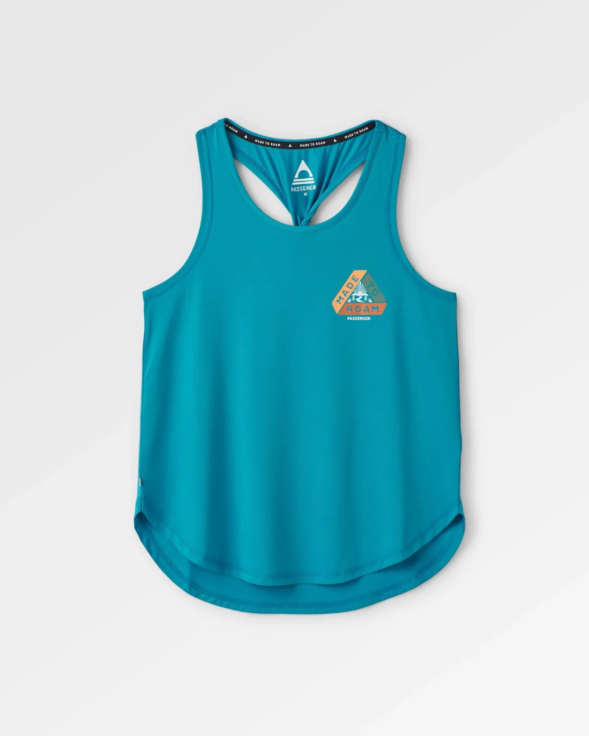 Twist Recycled Active Tank Top - Blue Pool