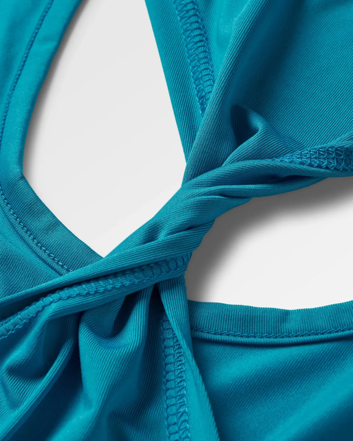 Twist Recycled Active Tank Top - Blue Pool